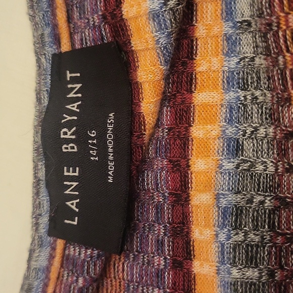 Lane Bryant 3/4-Sleeve Surplice Rib Midi Dress - Picture 4 of 4